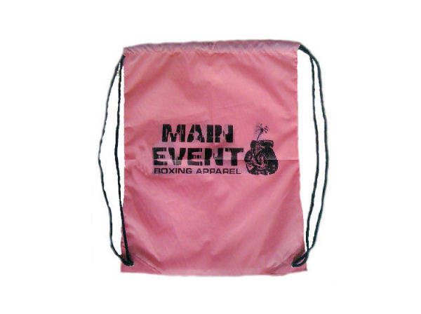 Main Event Boxing String Bag Gym Sack Pack P.E Bag - Pink